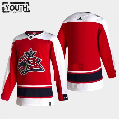 Kinder Eishockey Columbus Blue Jackets Trikot Blank 2020-21 Reverse Retro Authentic